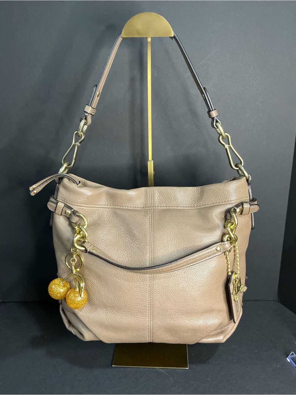 Vintage Y2K Coach Brooke Pebble Leather Hobo Shoulder Bag